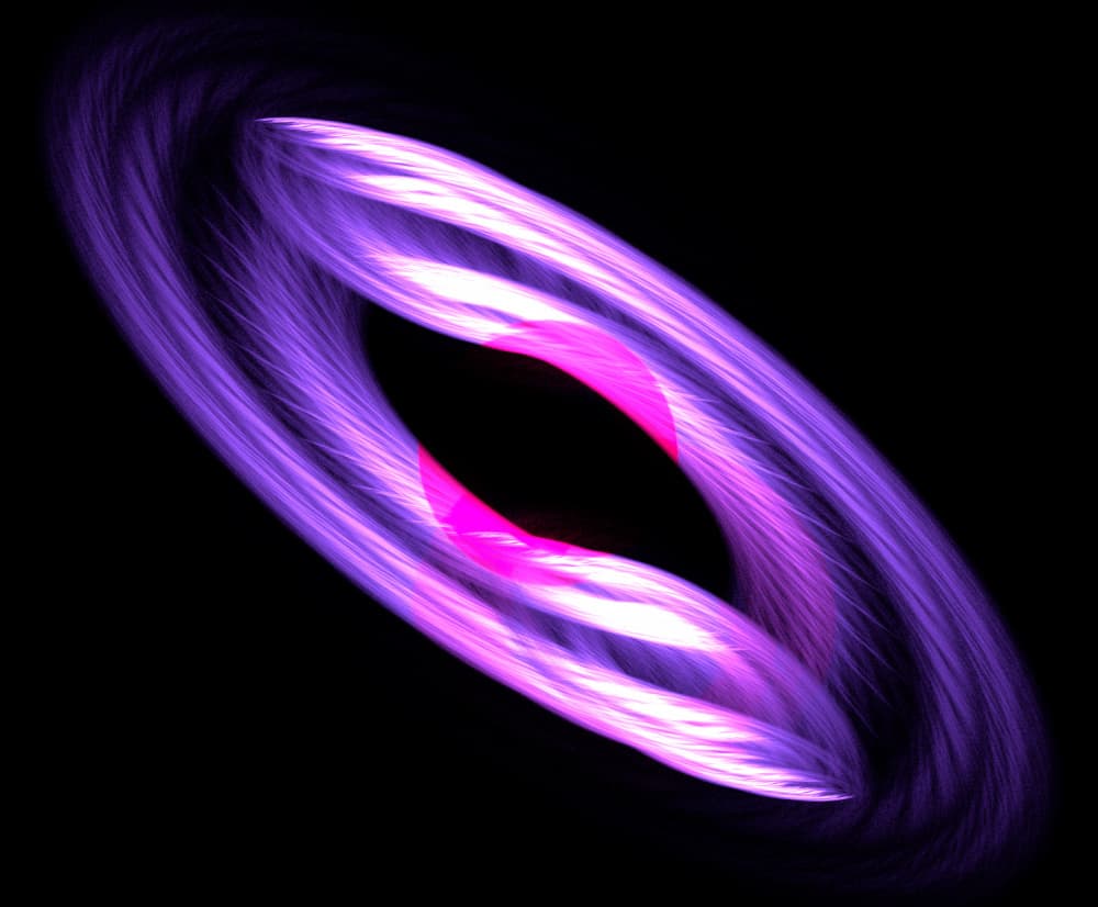 Glowing Abstract Swirl by Mystic Number — canvas wall art