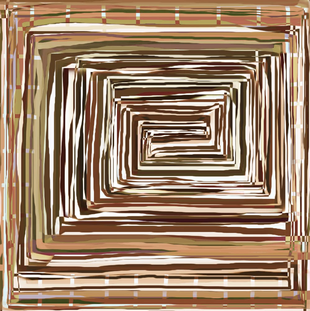 Earthy Spiral Geometry by Christina Sillen — canvas wall art