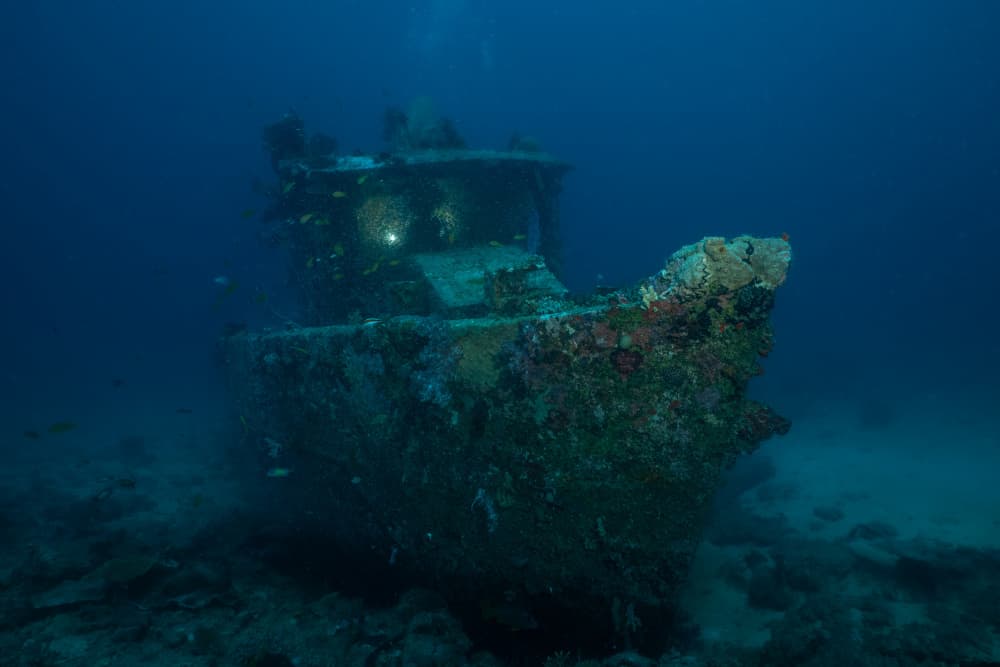 Sunken Shipwreck Discovery by Serge Melesan — canvas wall art