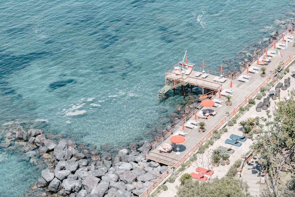 Tranquil Beach Club by Photolovers — canvas wall art