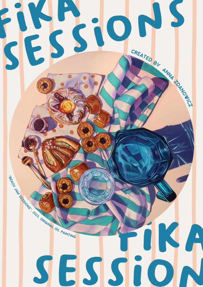 Sweet Fika Session by Anna Zdanowicz — canvas wall art