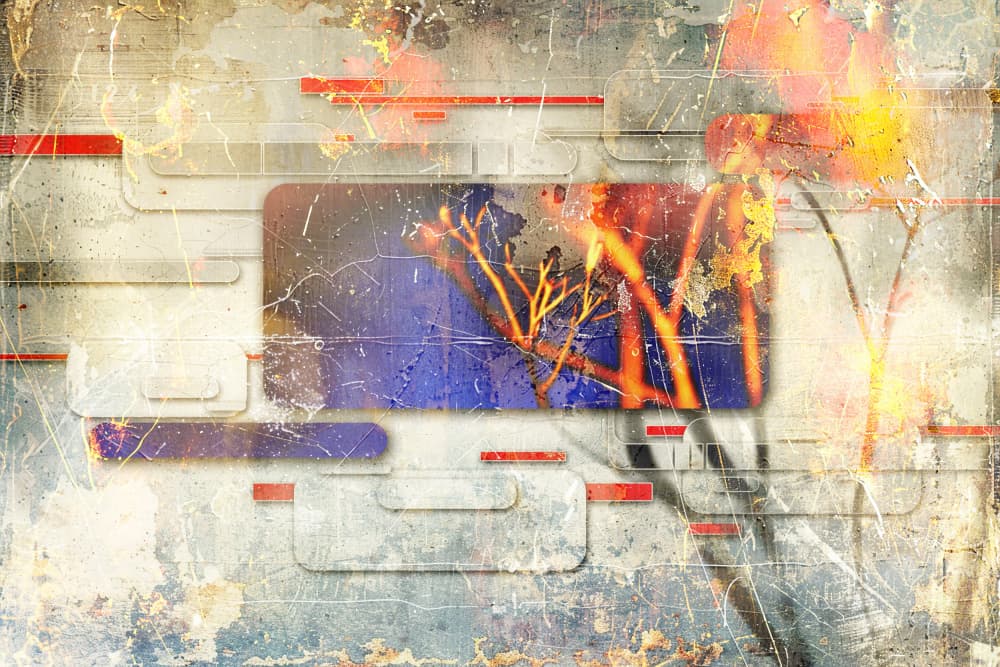 Glowing Branches Abstract by Rafal Kulik — canvas wall art