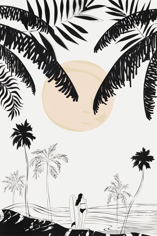 Beachtime by Treechild — canvas wall art