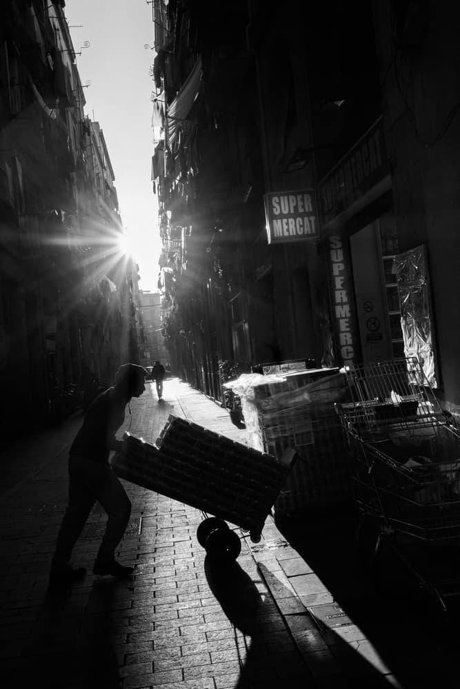Mercat Street Sunlight by Gloria Salgado Gispert — canvas wall art