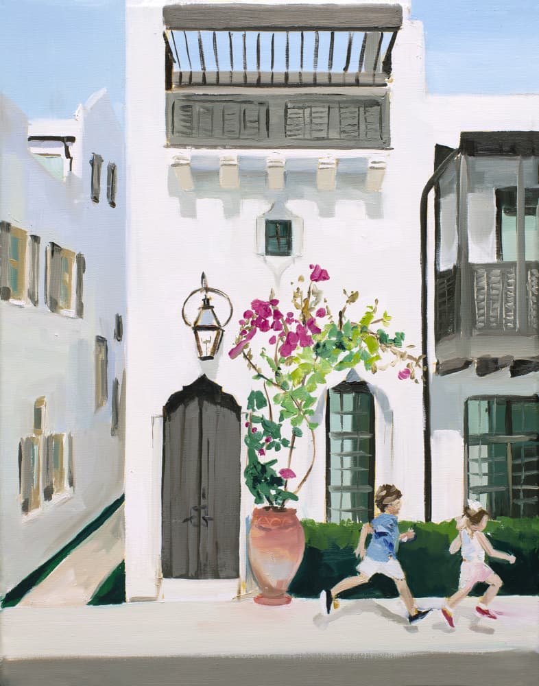 Children Running by Jenny Westenhofer — canvas wall art