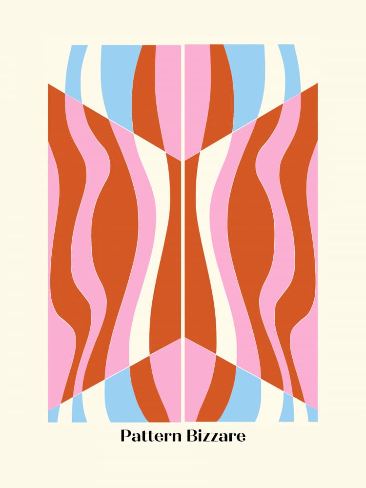 Groovy Abstract Waves by Little Dean — canvas wall art