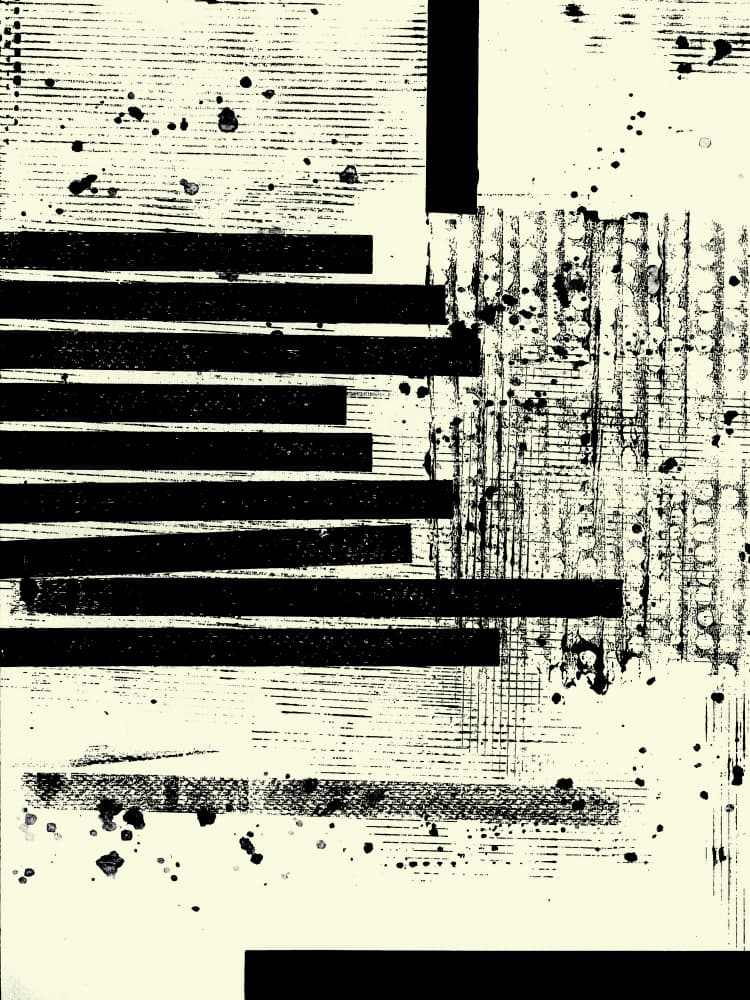 Redacted Lines Abstract by Petr Strnad — canvas wall art