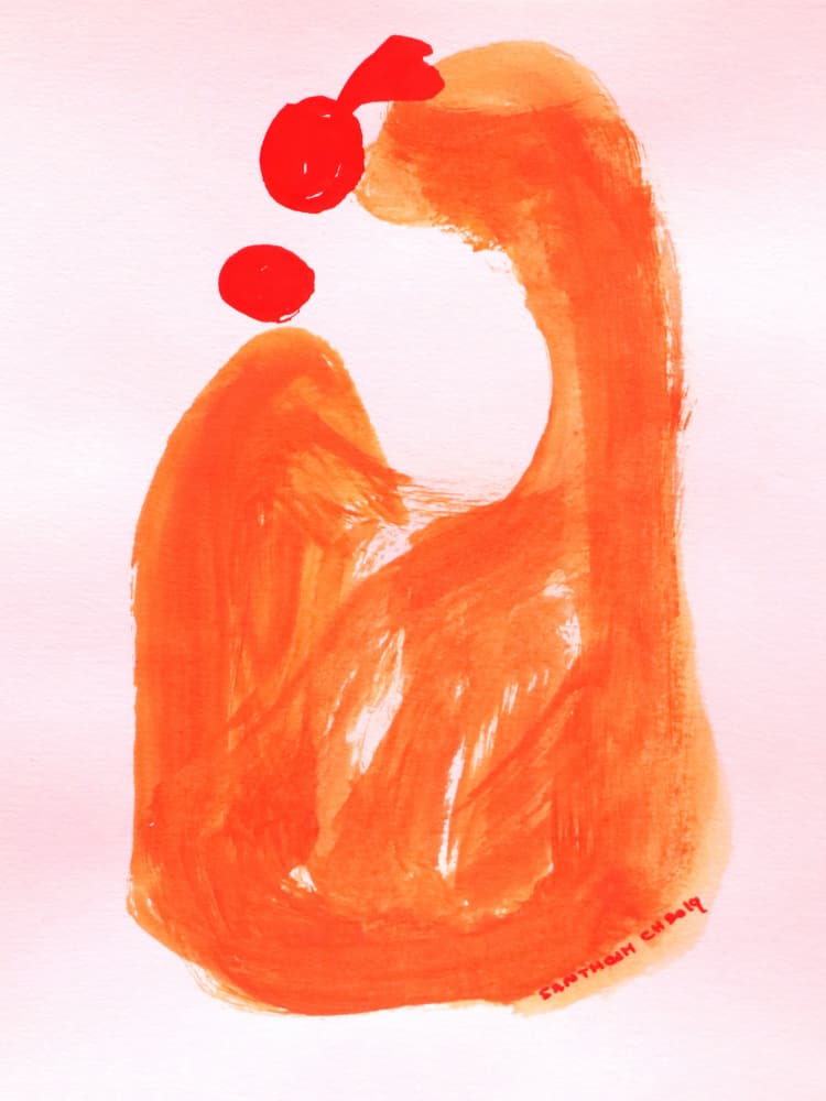 Tender Mother Child by Santhosh ch — canvas wall art