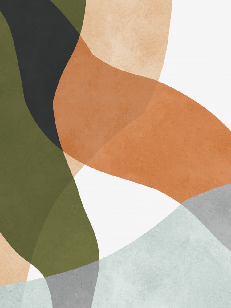 Muted Organic Flow by Vitor Costa — canvas wall art