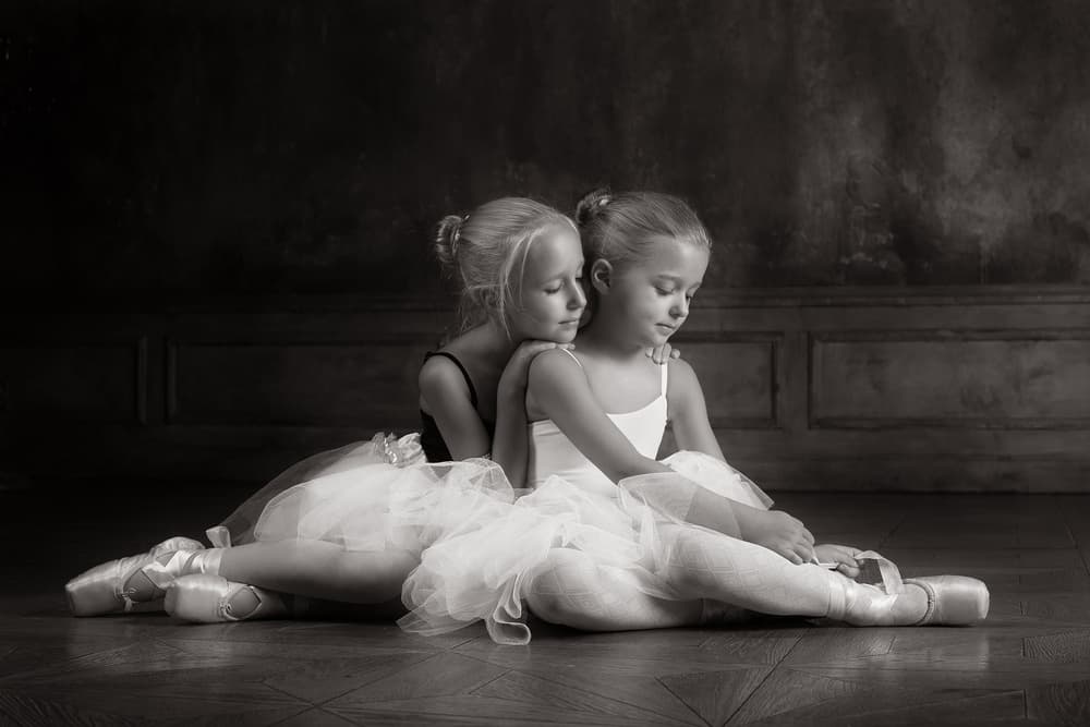 Ballerina Friendship by Victoria Glinka — canvas wall art
