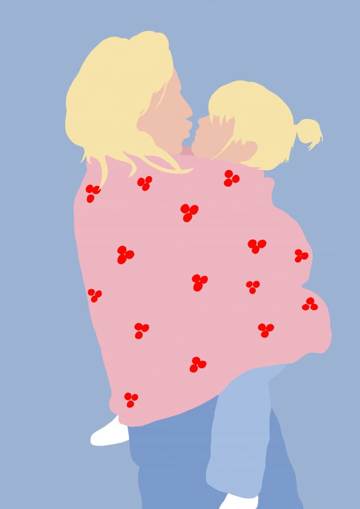 Loving Mother Child by Tine Taler — canvas wall art
