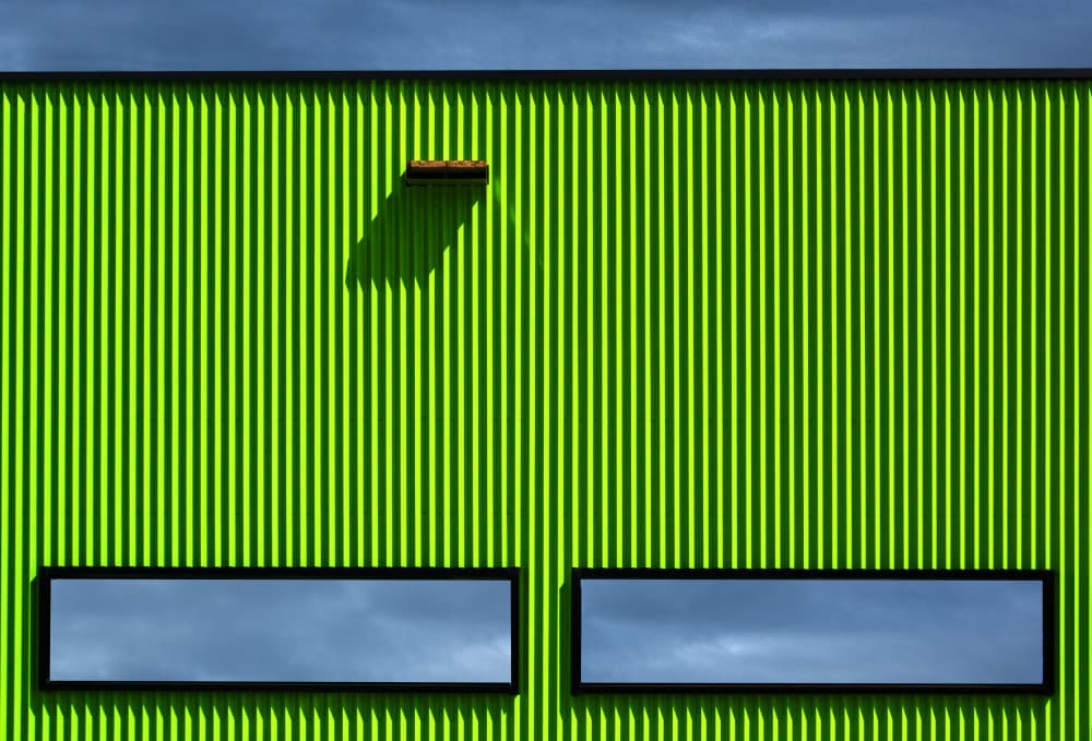 Modern Green Building Facade by Streiff Marcel — canvas wall art