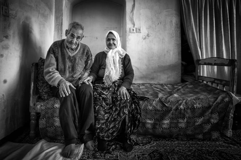 Elderly Couple At Home by Mohammadreza Momeni — canvas wall art