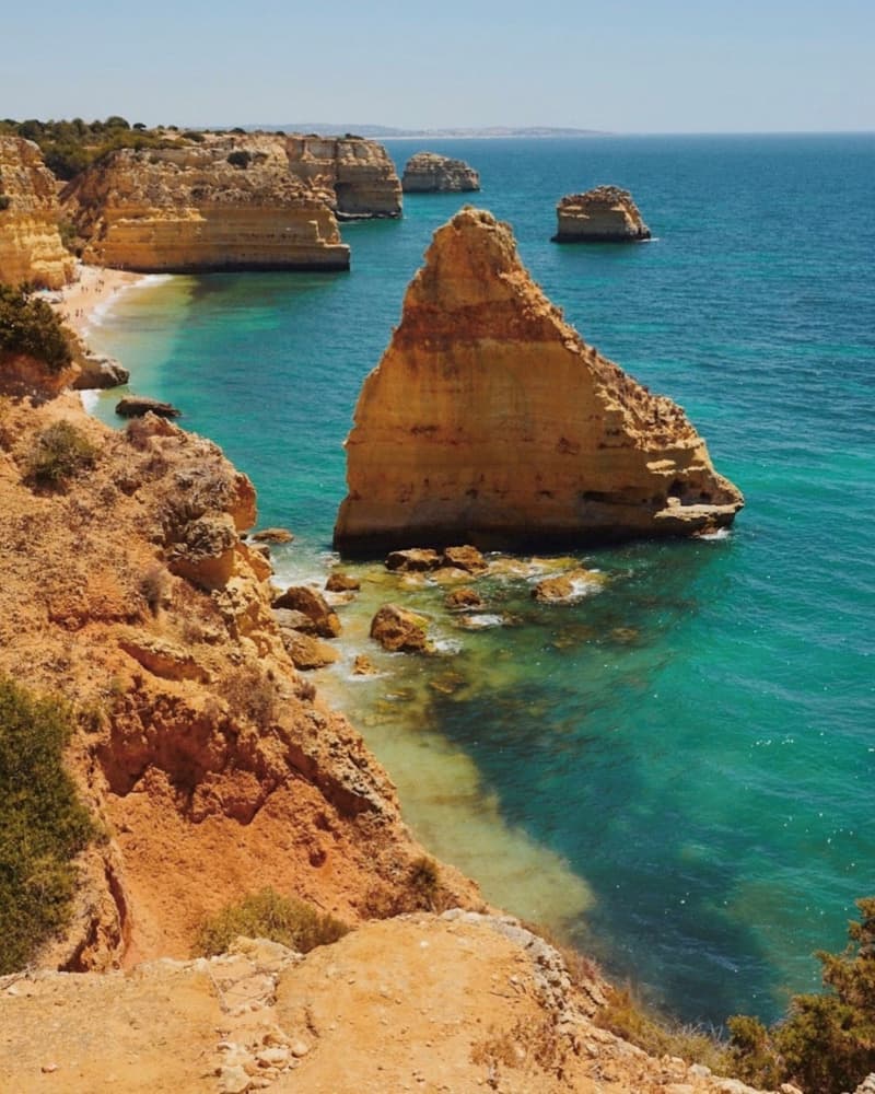 Golden Coastal Cliffs by Del Mundo Imagery — canvas wall art