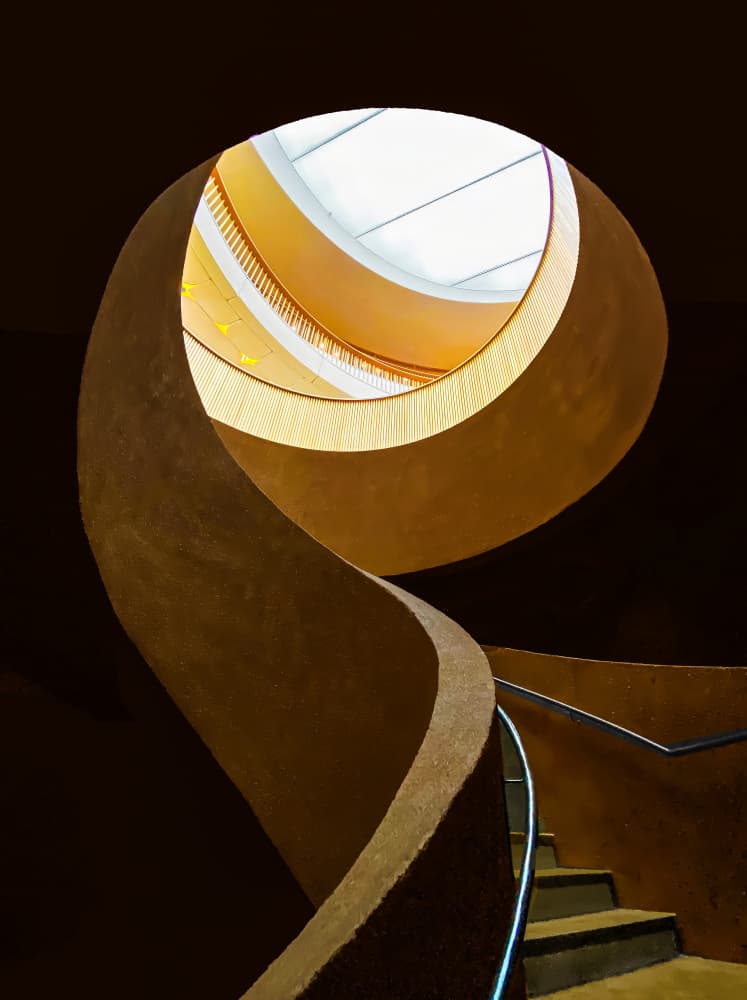 Golden Spiral Ascent by Arnon Orbach — canvas wall art
