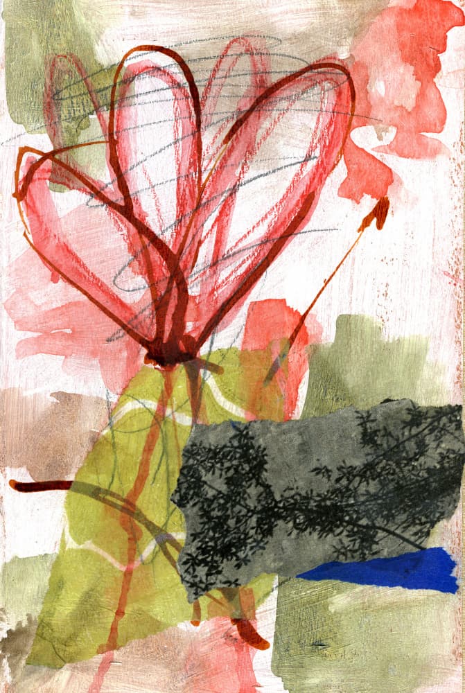 Vibrant Abstract Flower by Olivia Joy StClaire — canvas wall art