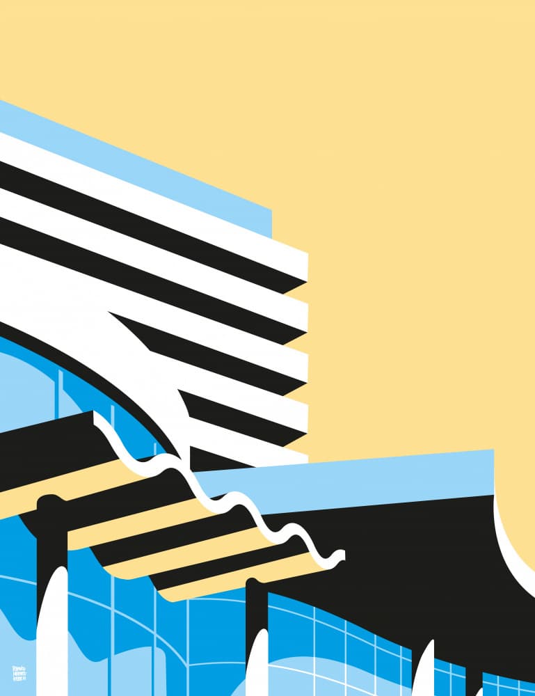 Modern Architectural Forms by Remko Heemskerk — canvas wall art