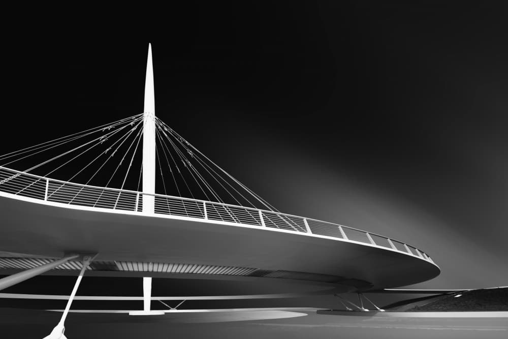 Modern Cable Bridge by Greetje van Son — canvas wall art
