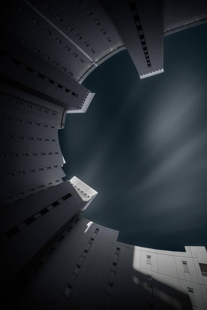 Dark Sky Architecture by Amatou T — canvas wall art