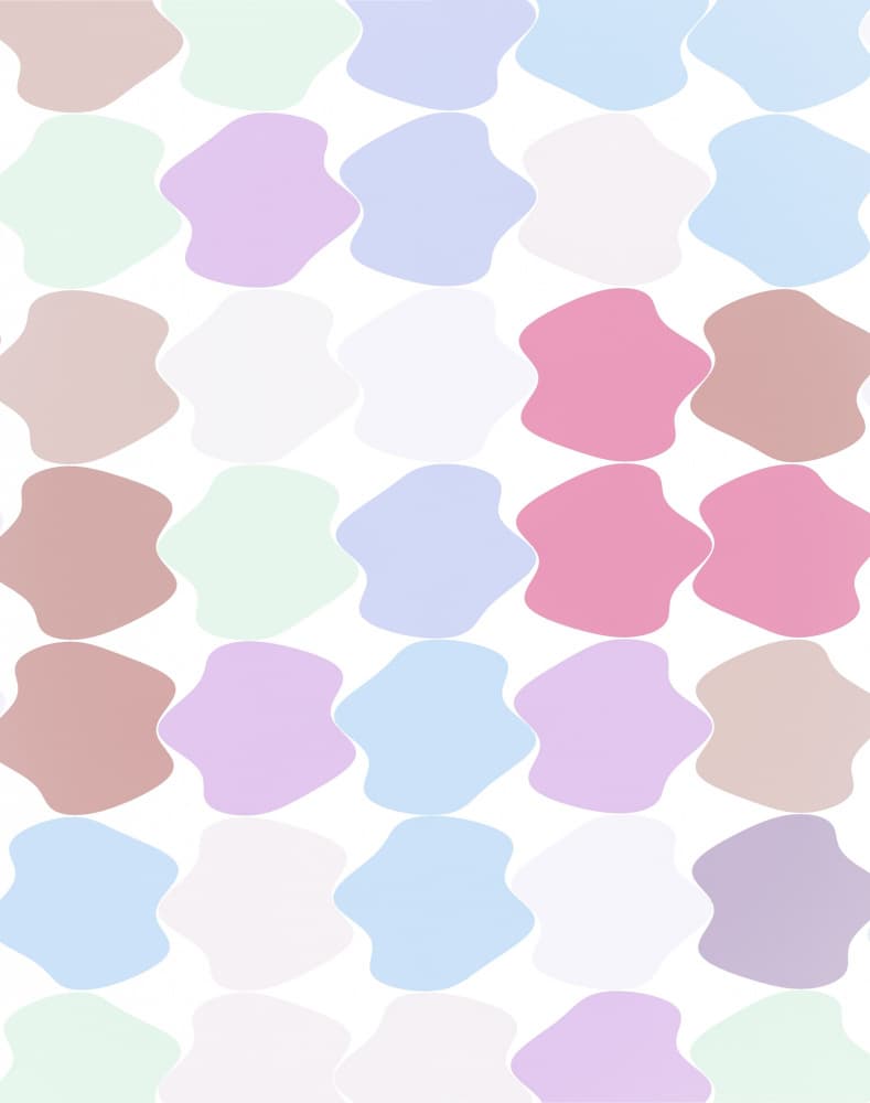 Soft Pastel Shapes by Josie George — canvas wall art