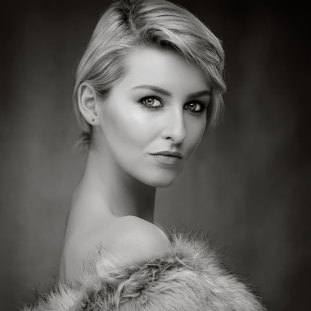 Elegant Gaze In Fur by Hugh Wilkinson — canvas wall art