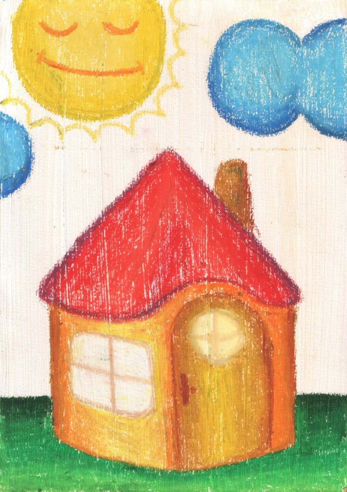Happy Little House by Kulik — canvas wall art