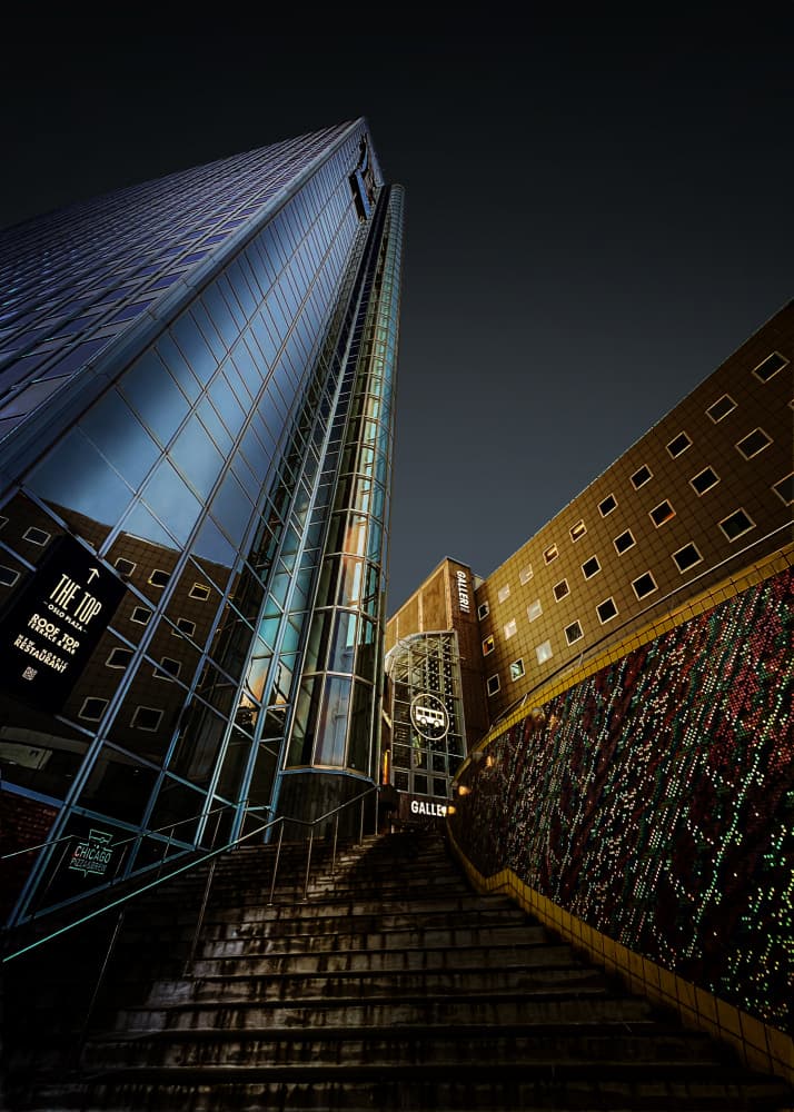 Modern City Ascent by Louie Luo — canvas wall art