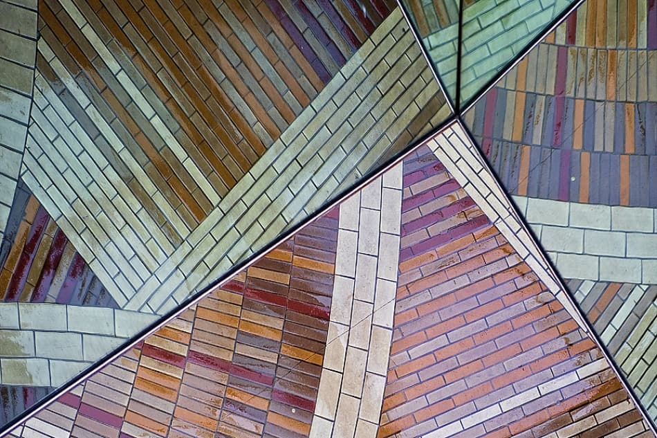 Geometric Tile Pattern by Jure Kravanja — canvas wall art