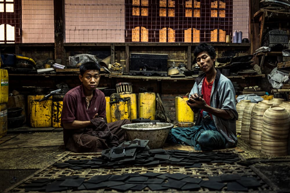 Artisans at Work by Marco Tagliarino — canvas wall art
