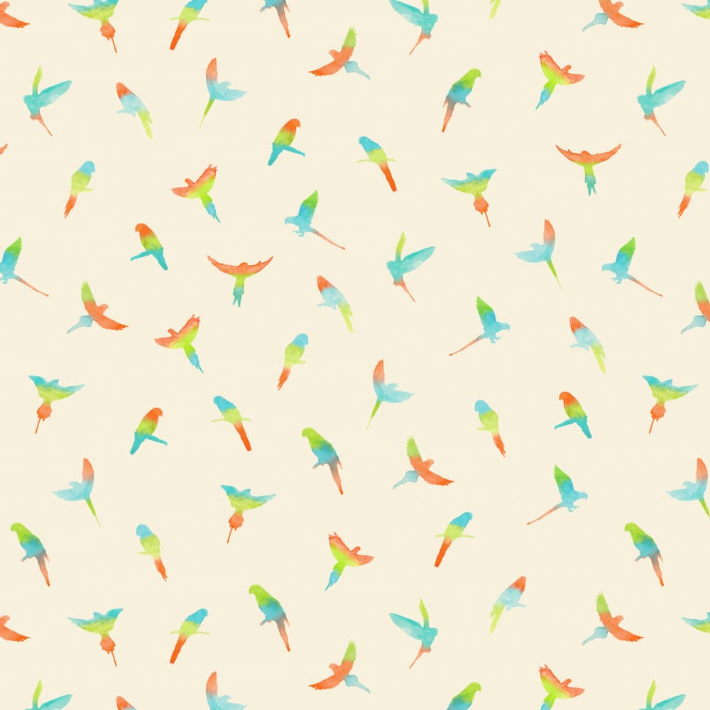 Vibrant Tropical Birds by Florent Bodart — canvas wall art