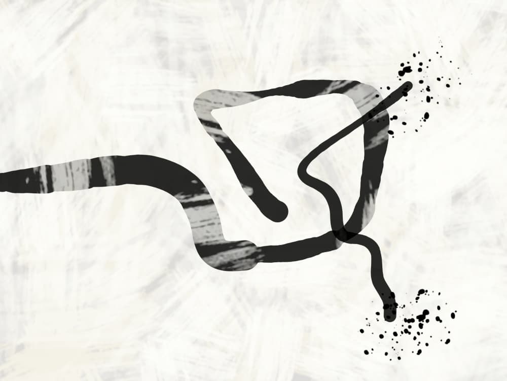 Dynamic Ink Lines by Sannel Larson — canvas wall art