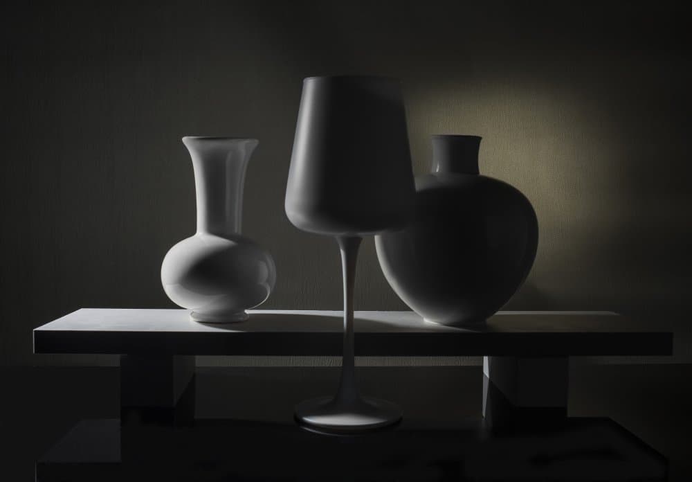 Elegant Still Life Vases by Evgeniy Popov — canvas wall art