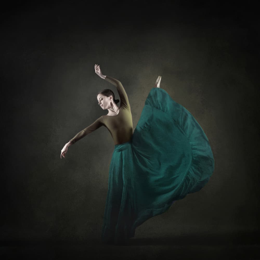 Ethereal Ballet Dancer by Moein Hasheminasab — canvas wall art