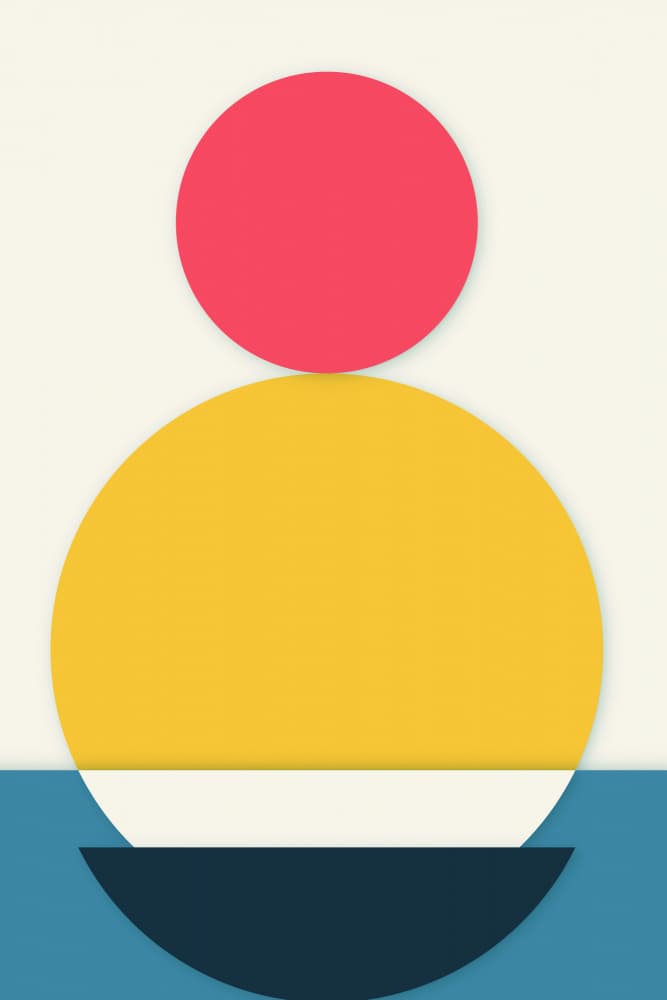 Abstract Figure Sunrise by jay stanley — canvas wall art