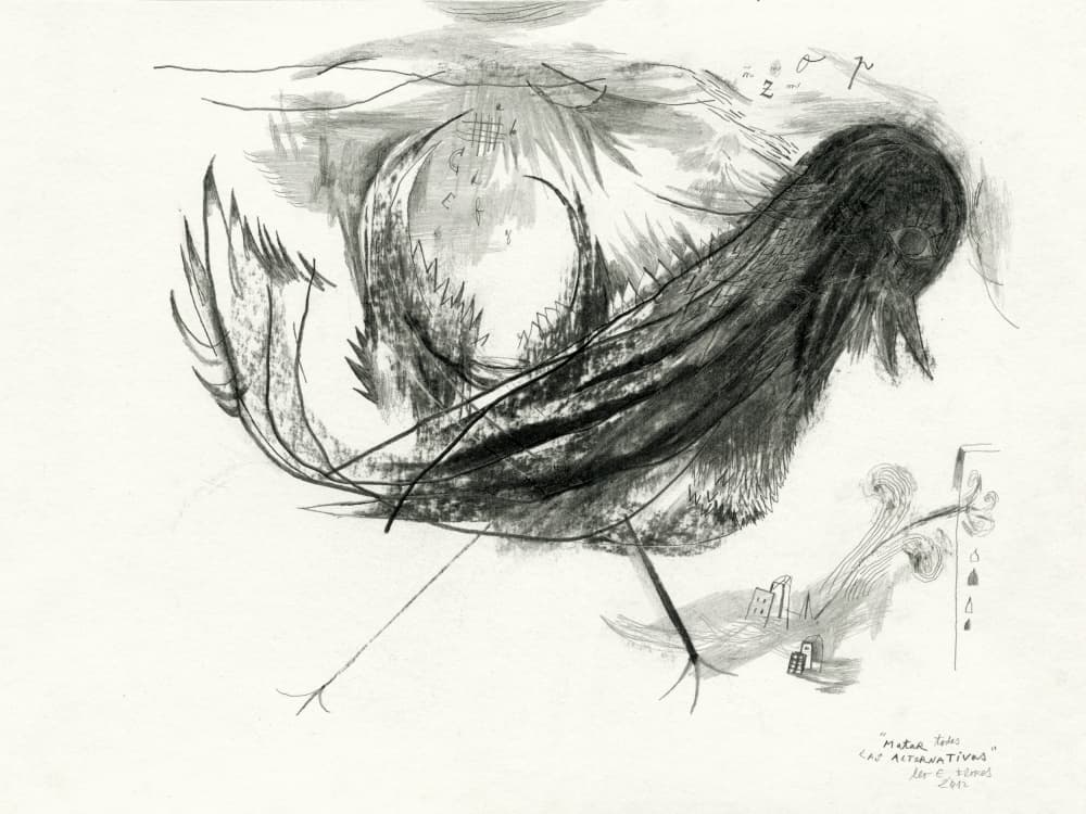 Surreal Fantasy Bird by Leonardo Flores — canvas wall art
