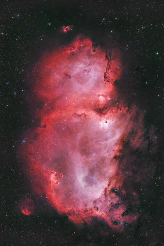 Vibrant Space Nebula by Rosa María Rodríguez — canvas wall art