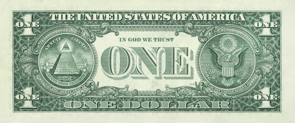 One Dollar Bill by Pictufy Studio — canvas wall art