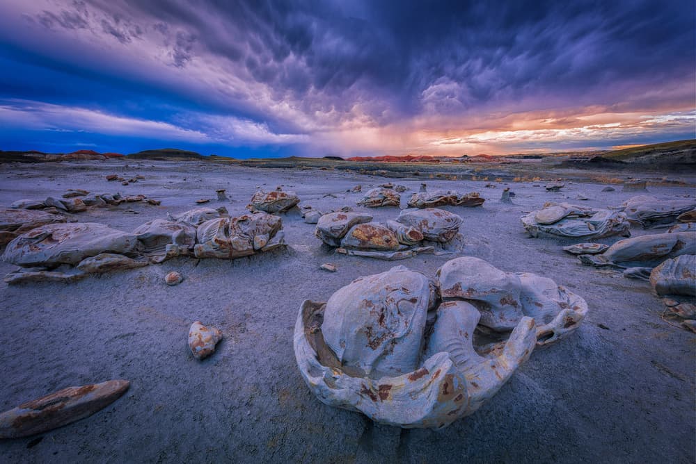 Stormy Badlands Twilight by Michael Zheng — canvas wall art