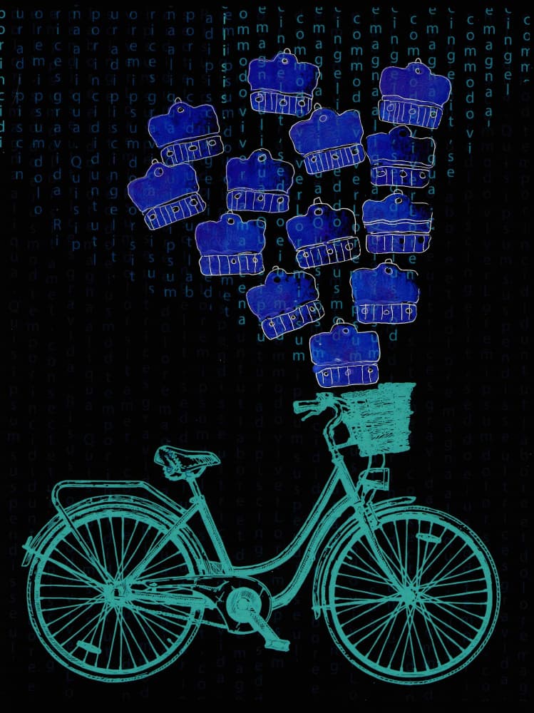 Knowledge Journey Bicycle by Santhosh ch — canvas wall art