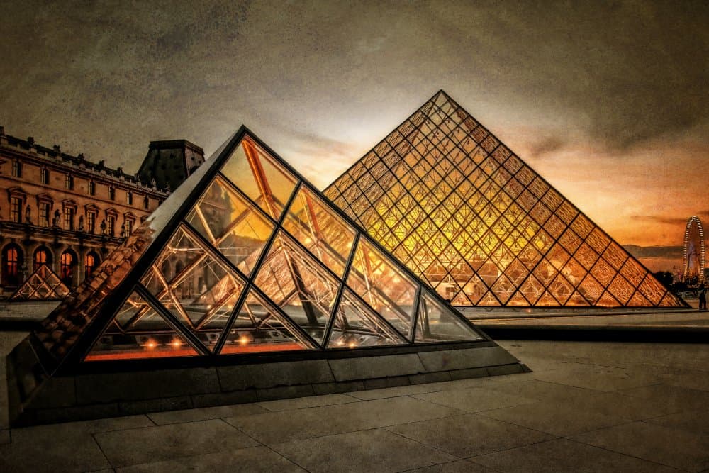 Twilight Paris Pyramids by Isabelle DUPONT — canvas wall art