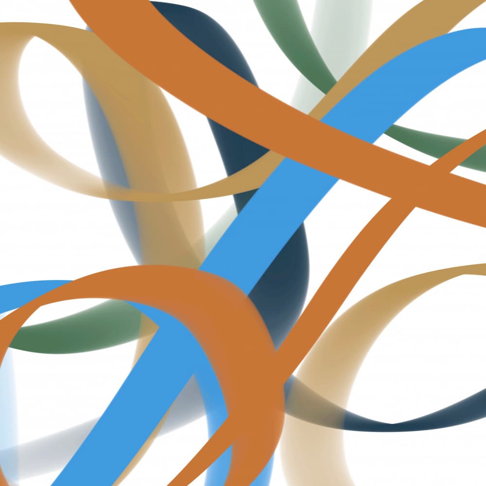 Colorful Fluid Lines by Cesare Bellassai Art — canvas wall art
