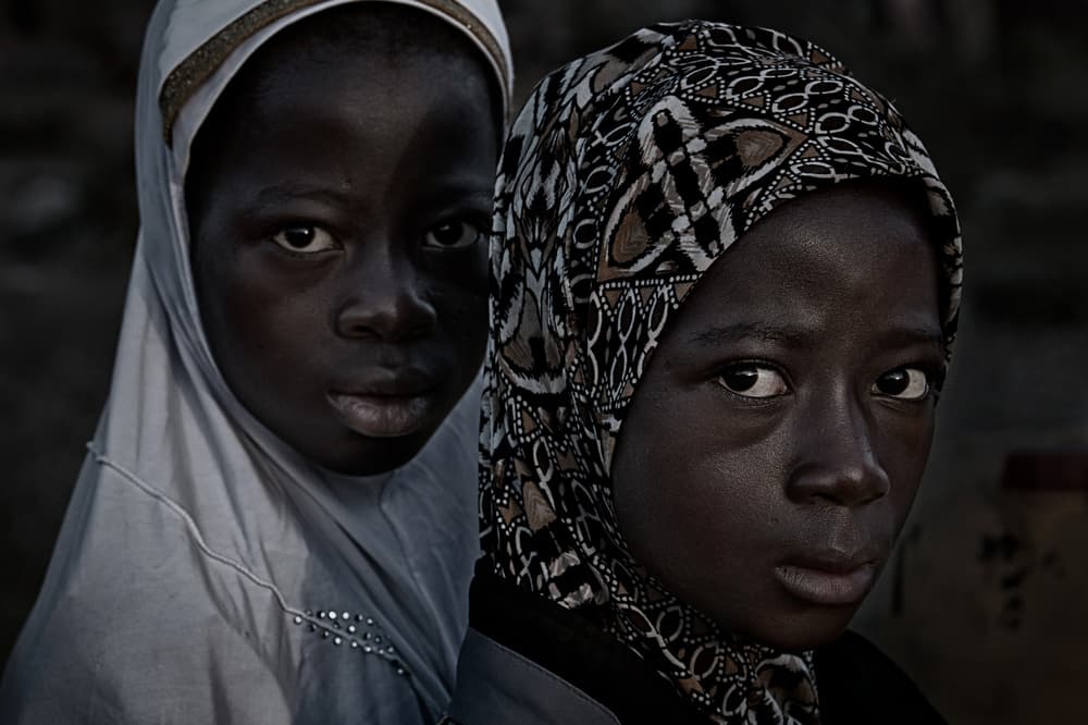 Pensive Veiled Girls by Joxe Inazio Kuesta Garmendia — canvas wall art