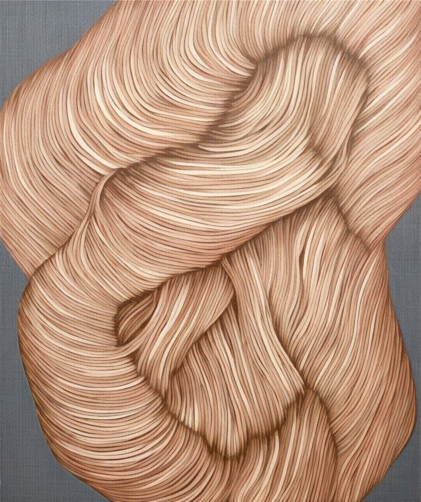 Flowing Abstract Strands by Alma — canvas wall art
