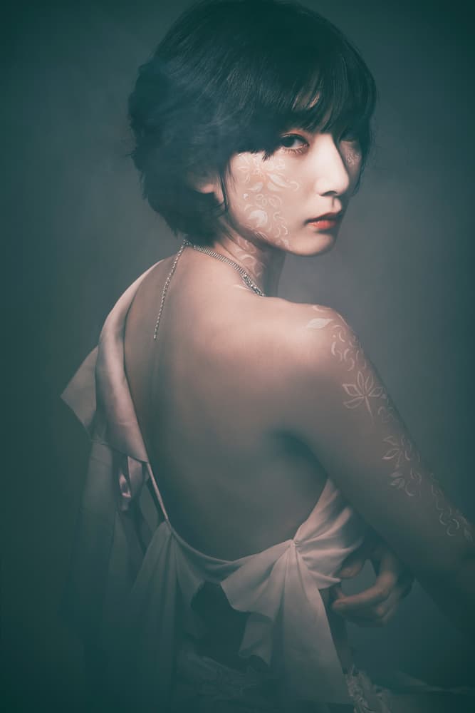 Ethereal Body Art Portrait by Daisuke Kiyota — canvas wall art