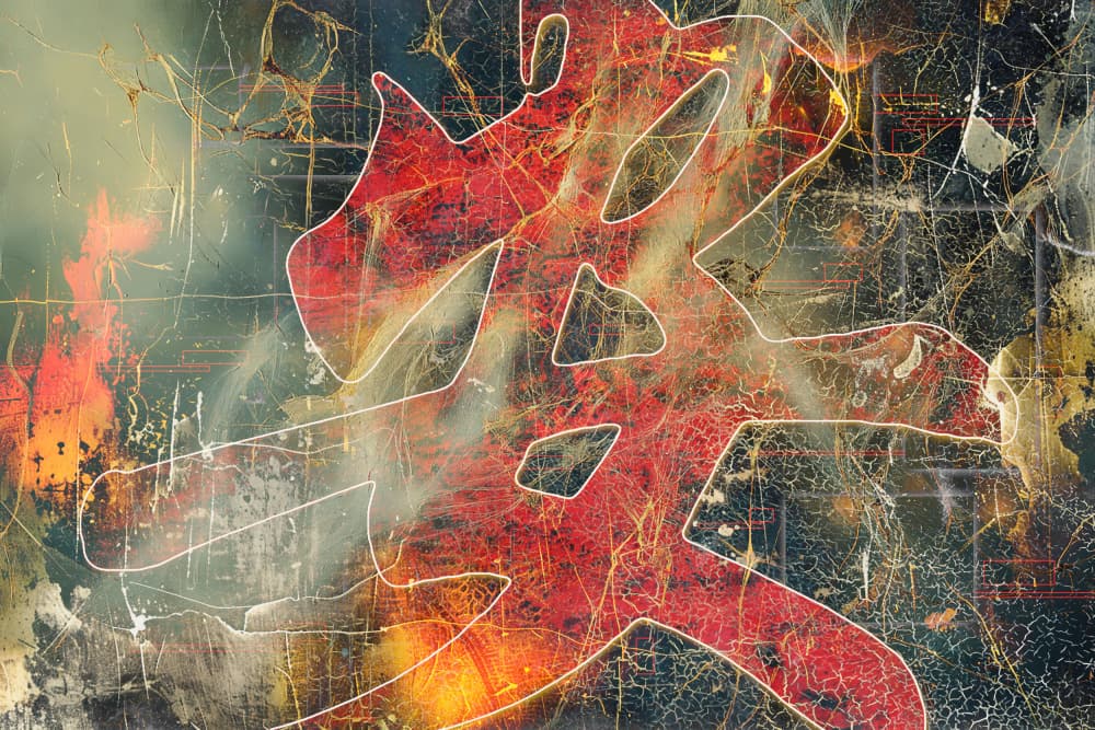 Red Mystic Dragon by Rafal Kulik — canvas wall art