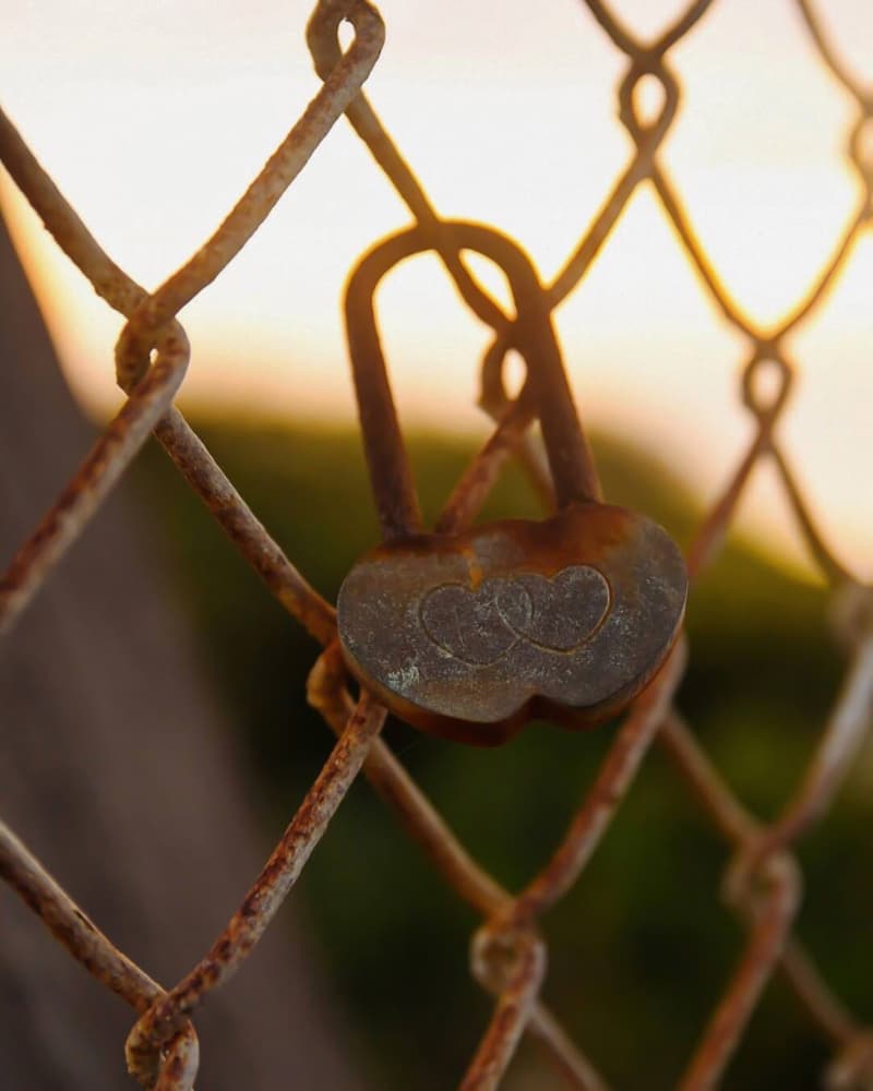 Rusty Love Lock by Del Mundo Imagery — canvas wall art