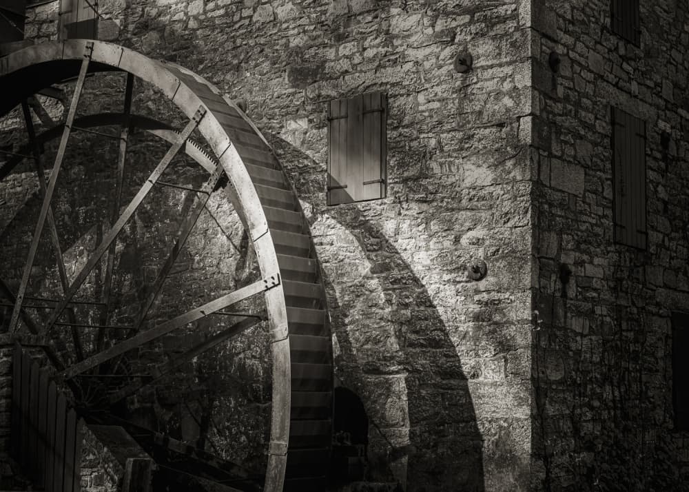 Rustic Mill Shadow by Anna Zhang — canvas wall art