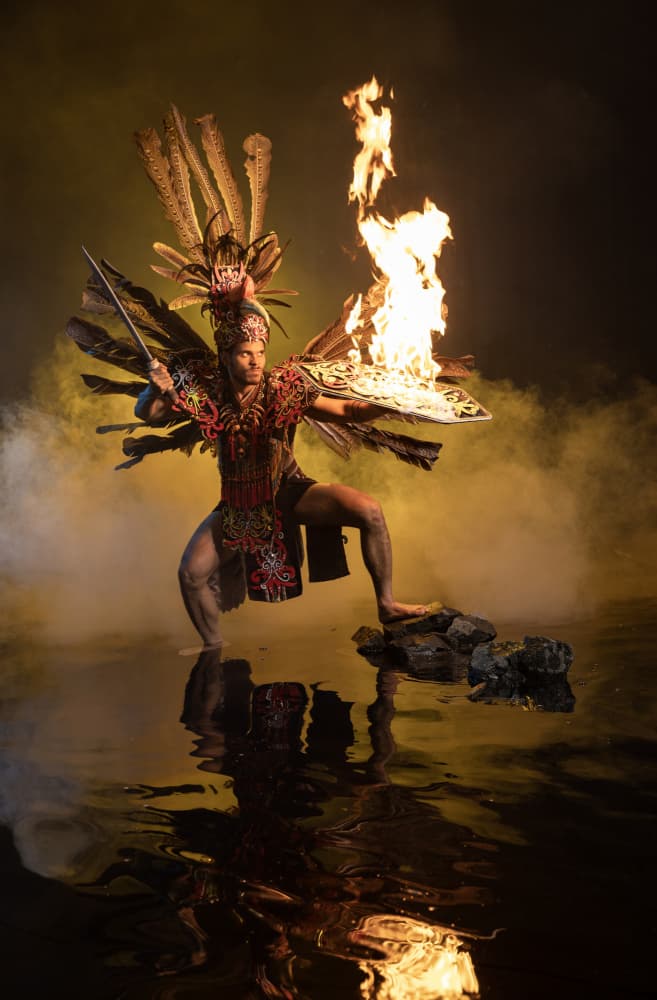 Tribal Fire Dance by Sita Gramich — canvas wall art