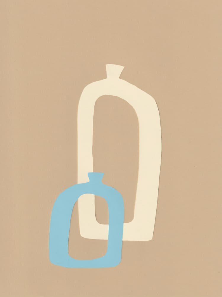 Minimalist Abstract Vases by Bronwyn Baker — canvas wall art