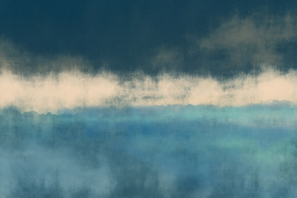 Misty Blue Horizon by Dina Dankers — canvas wall art